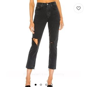 Agolde Riley Cropped Distressed jeans size 27